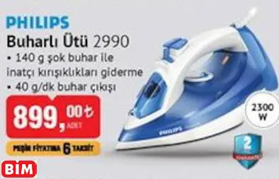 PHİLİPS BUHARLI ÜTÜ 2990 PHİLİPS BUHARLI ÜTÜ 2990